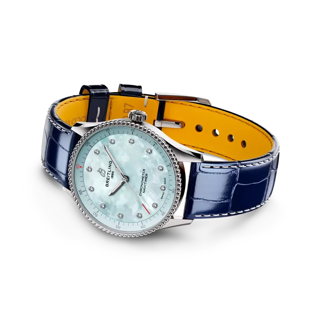Qadın qol saatı Breitling Navitimer, paslanmayan polad, 32 mm — A77320171C1P1 - Image 3