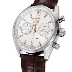 Kişi qol saatı TAG Heuer Carrera, donuq/cilalanmış polad, 42 mm — CBN2013FC6483
