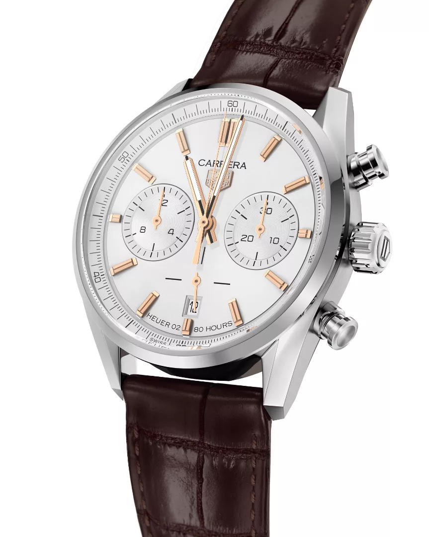 Kişi qol saatı TAG Heuer Carrera, donuq/cilalanmış polad, 42 mm — CBN2013FC6483