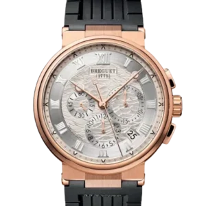 Kişi qol saatı Breguet Marine, çəhrayı qızıl, 42 mm — 5527BR125WV