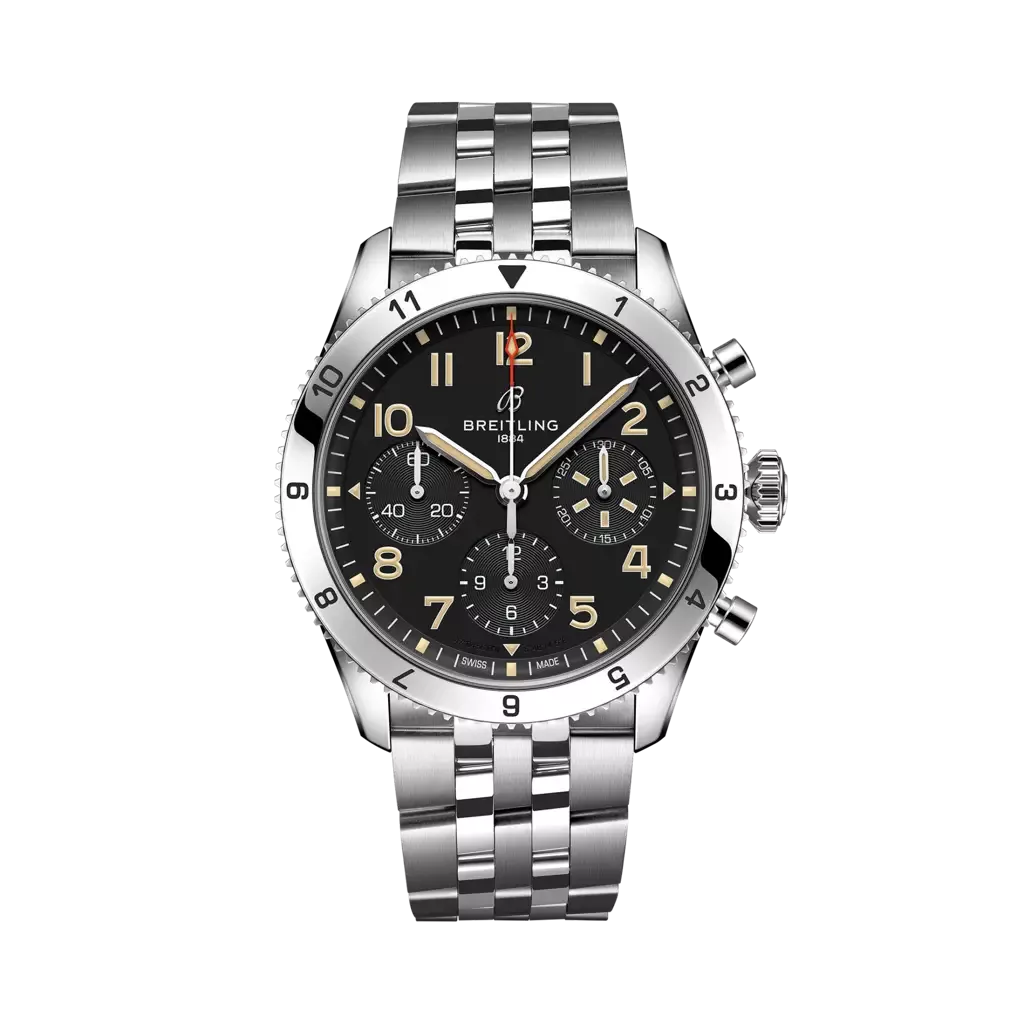 Kişi qol saatı Breitling Classİc AVI, paslanmayan polad, 42 mm — A233803A1B1A1