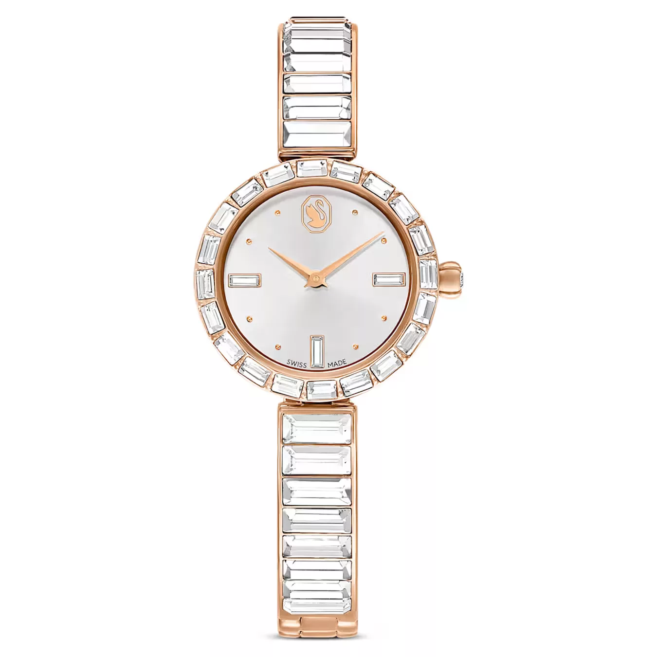 Qadın qol saatı Swarovski, paslanmayan polad, 25 mm — 5677484