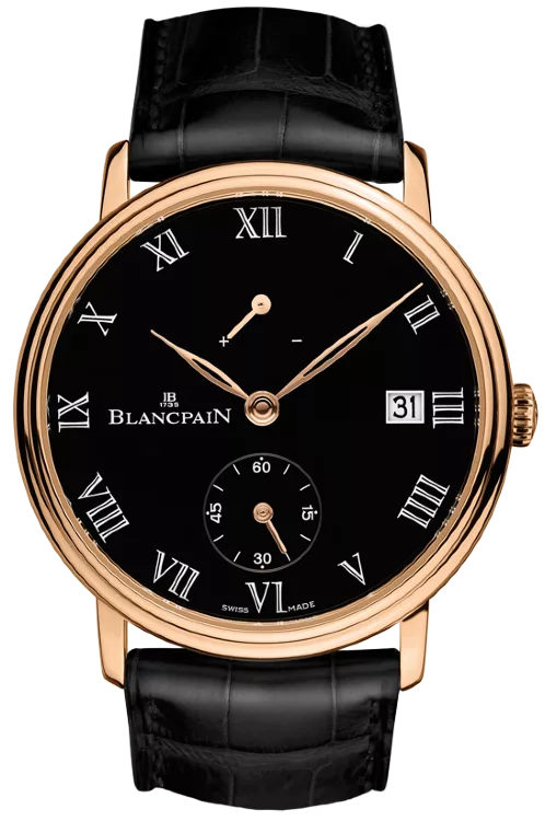 Kişi qol saatı Blancpain Villeret, çəhrayı qızıl, 42 mm — 6614363755B