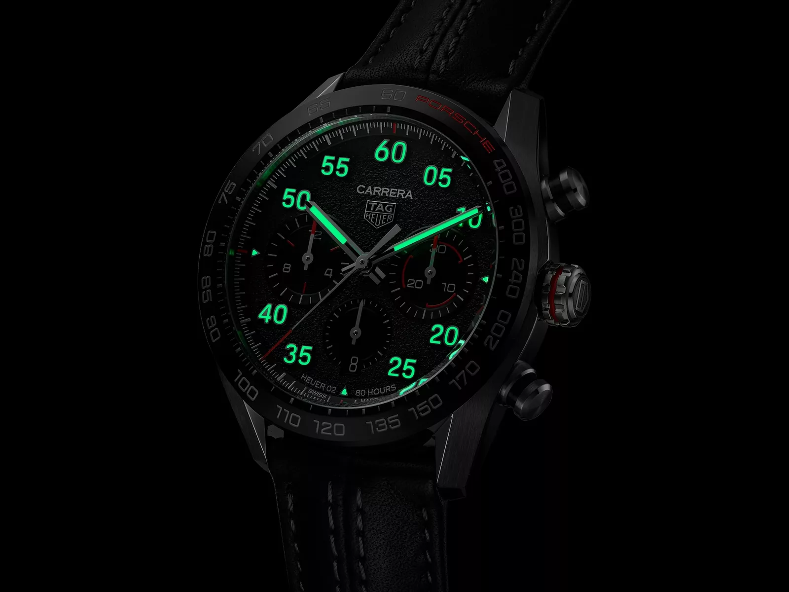 Kişi qol saatı TAG Heuer Carrera, donuq/cilalanmış polad, 44 mm — CBN2A1FFC6492 - Image 4